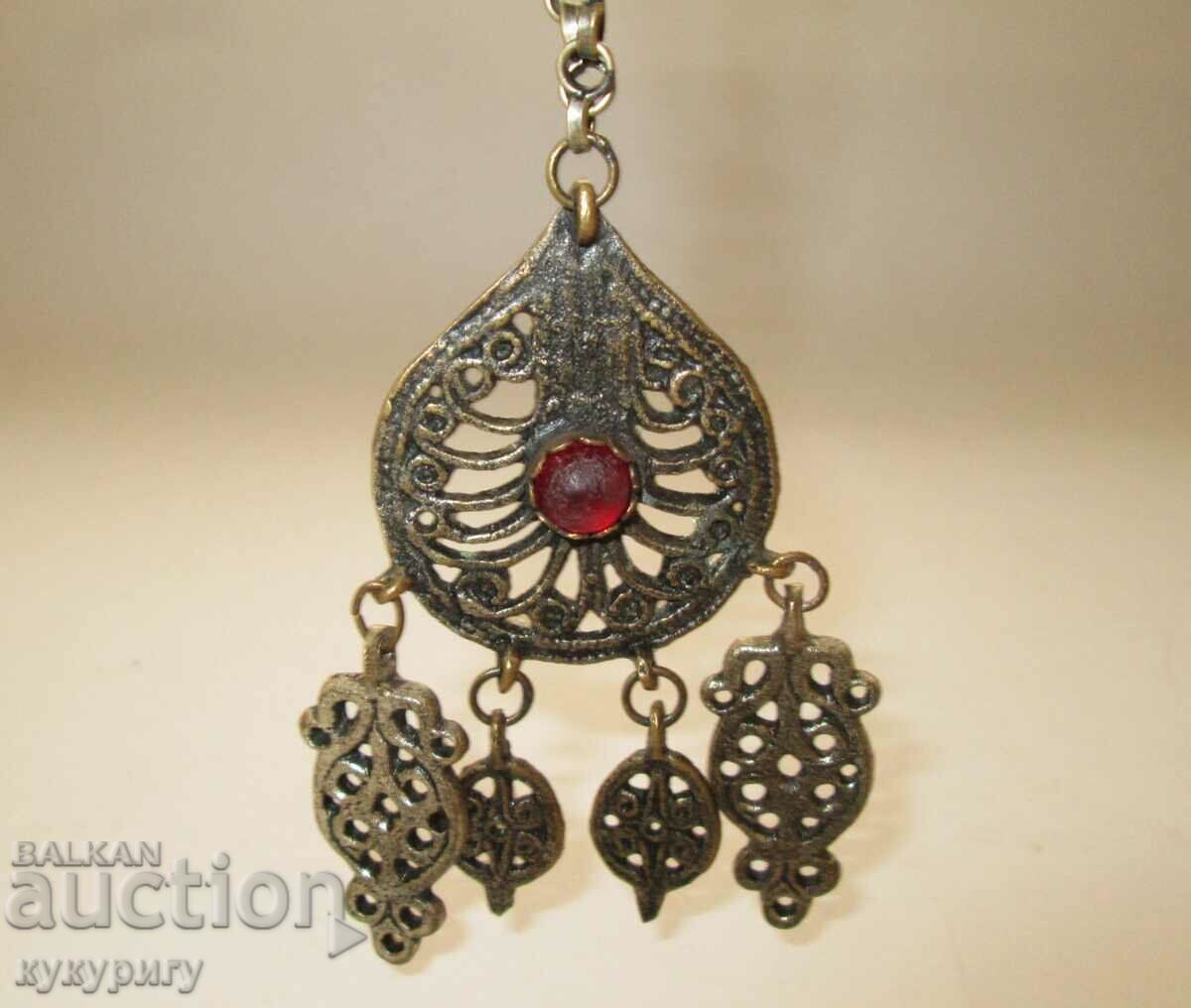 Old women's jewelry necklace for folk costume ethnography