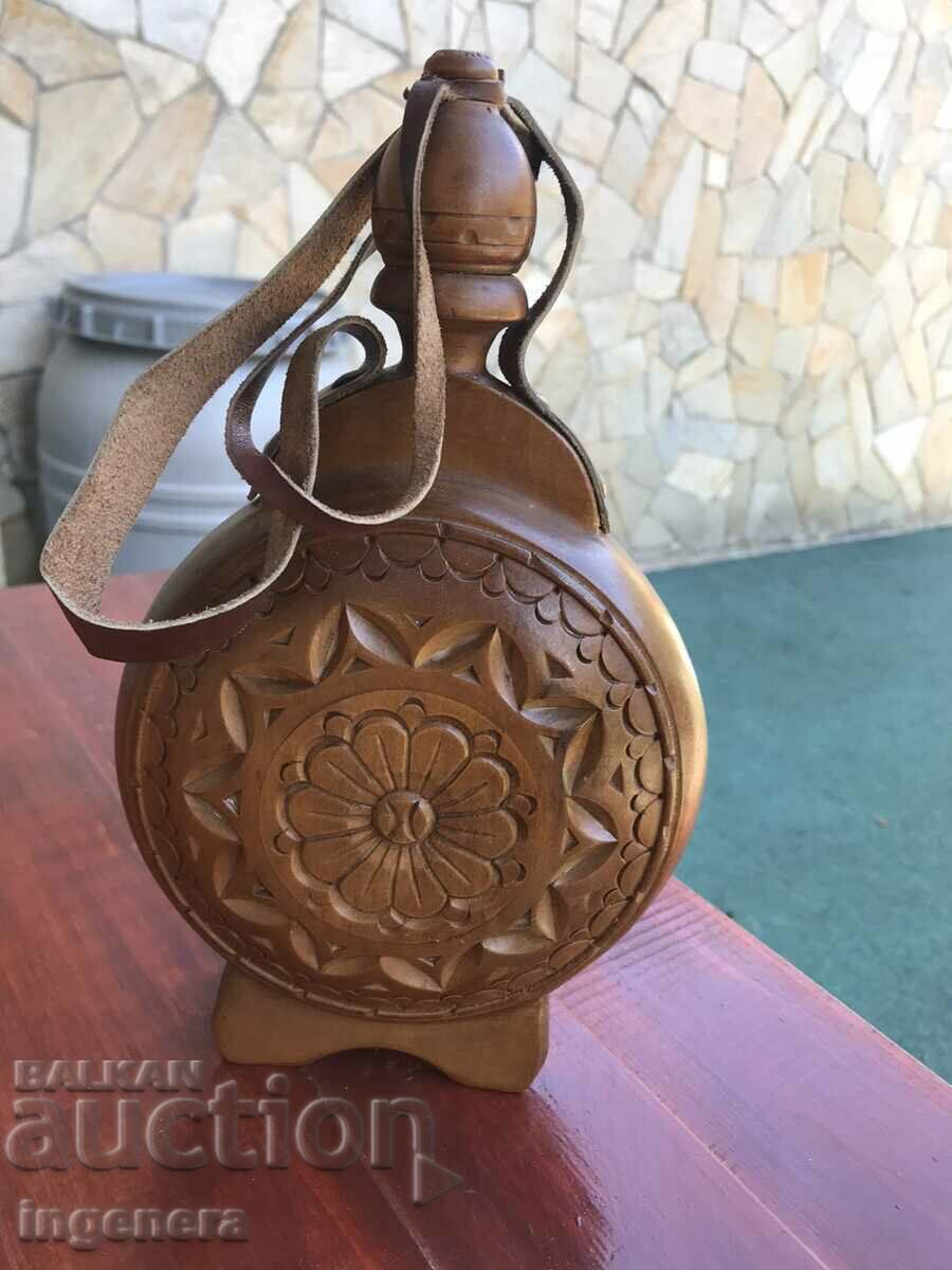 DOUBLE SIDED WOOD CARVING WALNUT LEATHER BOW with price 39.00 BGN | € 19.94 DOUBLE SIDED WOOD CARVING WALNUT LEATHER BOW with price 39.00 BGN | € 19.94