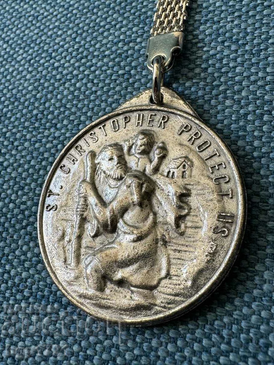 Auction  Keychain - with Pope John Paul, new