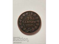 10 centimes 1887 - REPRODUCERE REPLICA