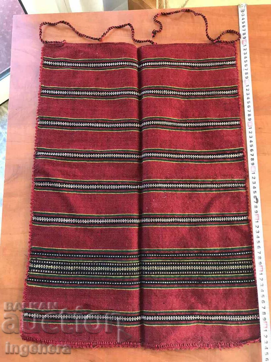 ANTIQUE ETHNIC WOVEN WOOL APRON