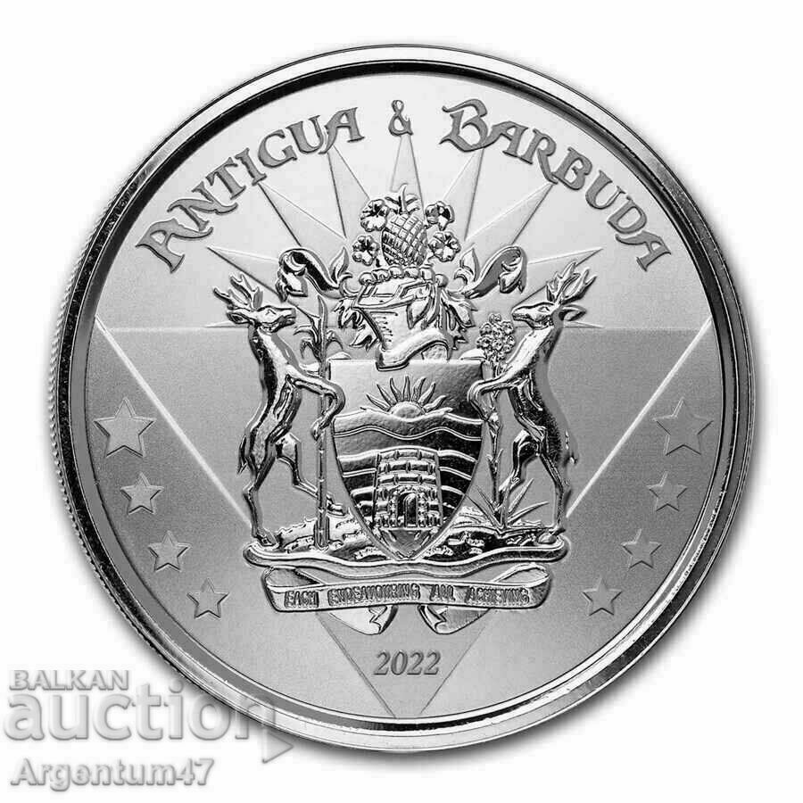 SILVER 1 OZ 2022 INSULELE CARAIBE - ANTIGUA ȘI BARBUDA