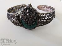 Bracelet with green stone, filigree, super beautiful 10/19/2024