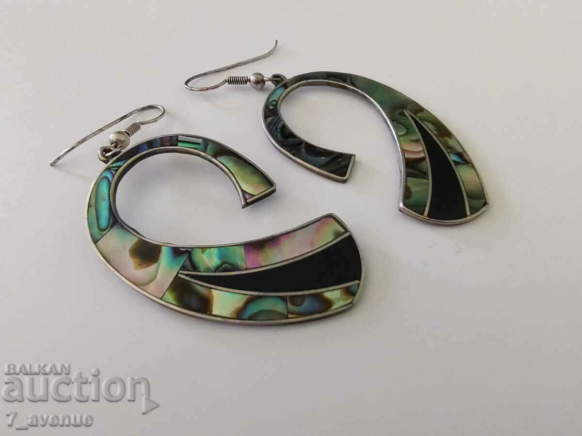 Обици, големи , океански седеф, Мексико, печат 19.10.24 с цена 99.00 лв. | € 50.62 Обици, големи , океански седеф, Мексико, печат 19.10.24 с цена 99.00 лв. | € 50.62