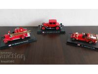 Models of fire trucks