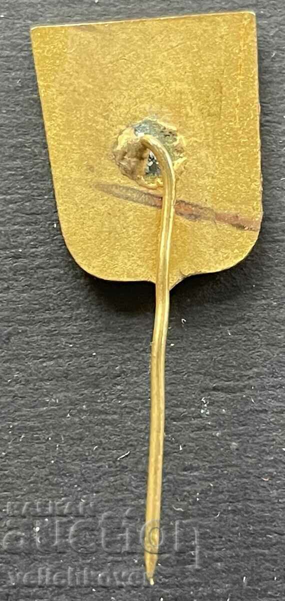 38843 Bulgaria sign coat of arms city of Radnevo enamel 1960s with price 10.00 BGN | € 5.11 38843 Bulgaria sign coat of arms city of Radnevo enamel 1960s with price 10.00 BGN | € 5.11