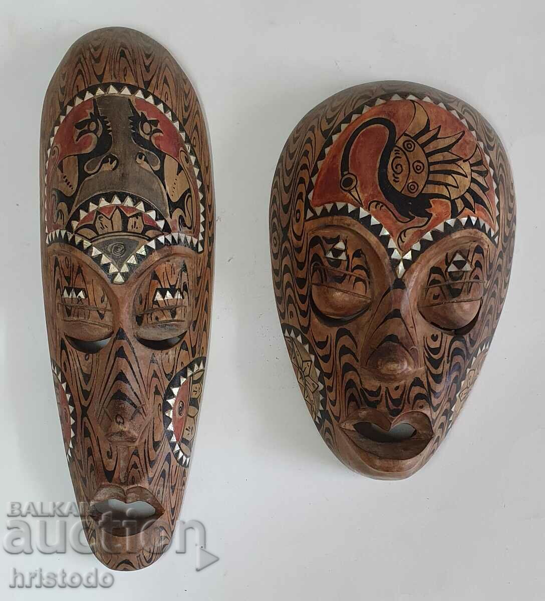 Old Polynesian masks