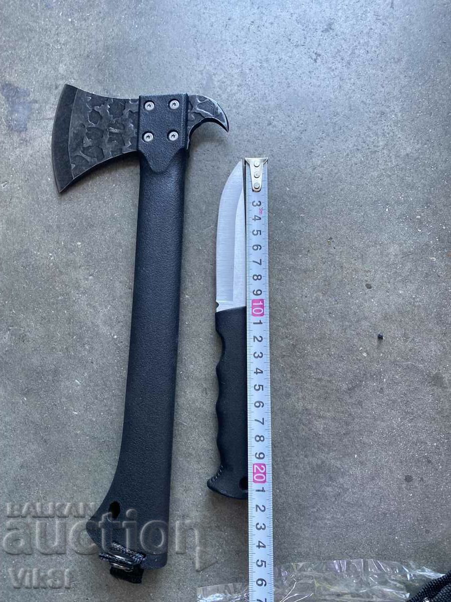 Hatchet/tomahawk/ + knife+sharpener - 5
