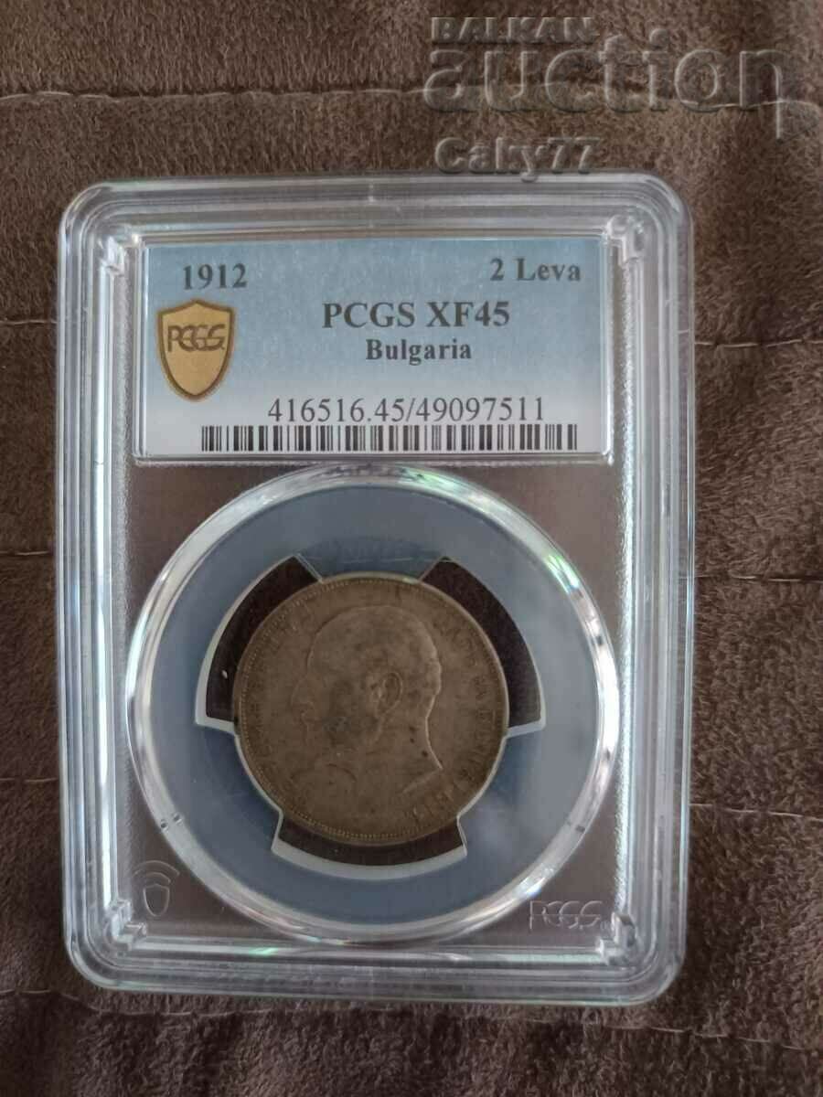 2 BGN 1912- xf-45 PCGS