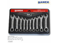 Set of short spanners 10-19 mm HAWEK HW-5101S-P