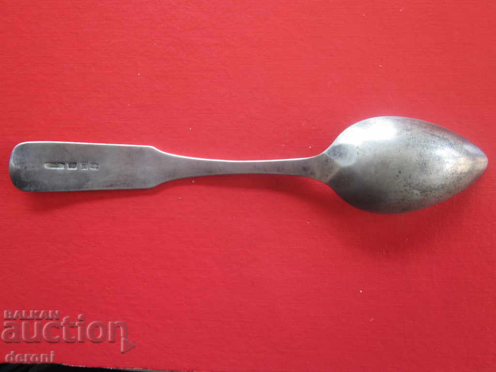 Аукцион Рядка руска сребърна лъжица Царска Русия проба 84 1857 год Аукцион Рядка руска сребърна лъжица Царска Русия проба 84 1857 год