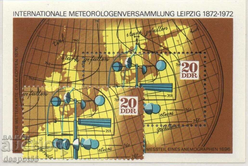 1972. GDR. International Meteorological Congress. Block.