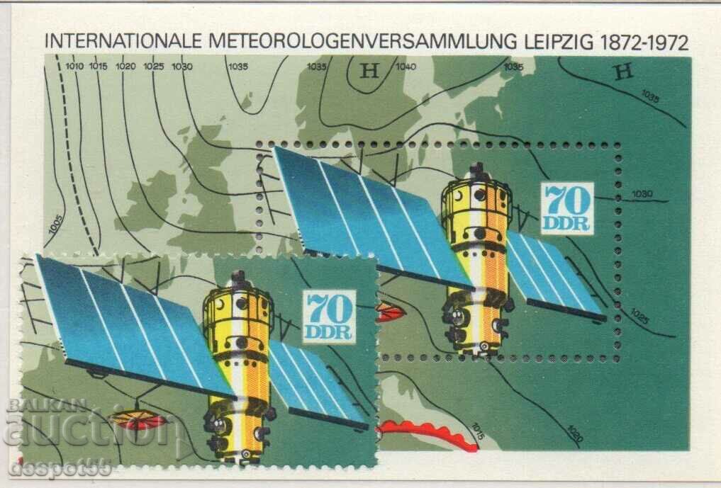 1972. GDR. International Meteorological Congress. Block.