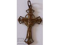 Double sided old bronze cross