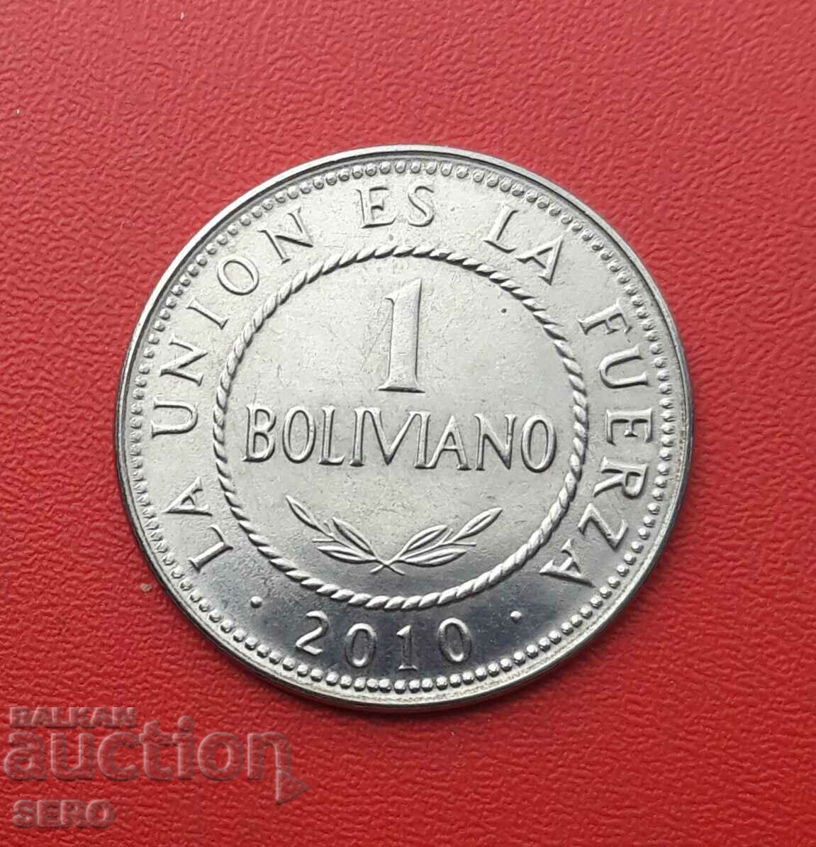 Bolivia-1 boliviano 2010-ext