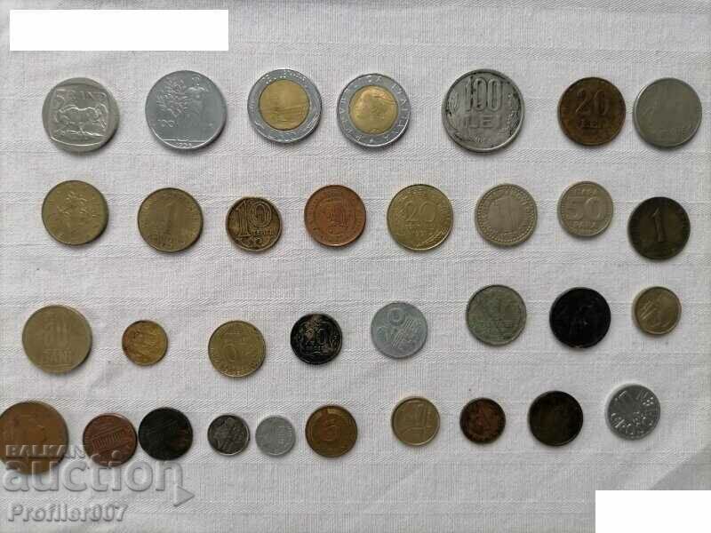 Set of European coins from Tue. gender of the XX century, from 0.01 cent., BZC