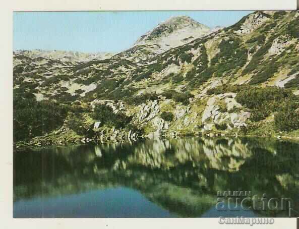 Harta Bulgaria Lacul Pirin „Ochiul” și Vârful Muratov*