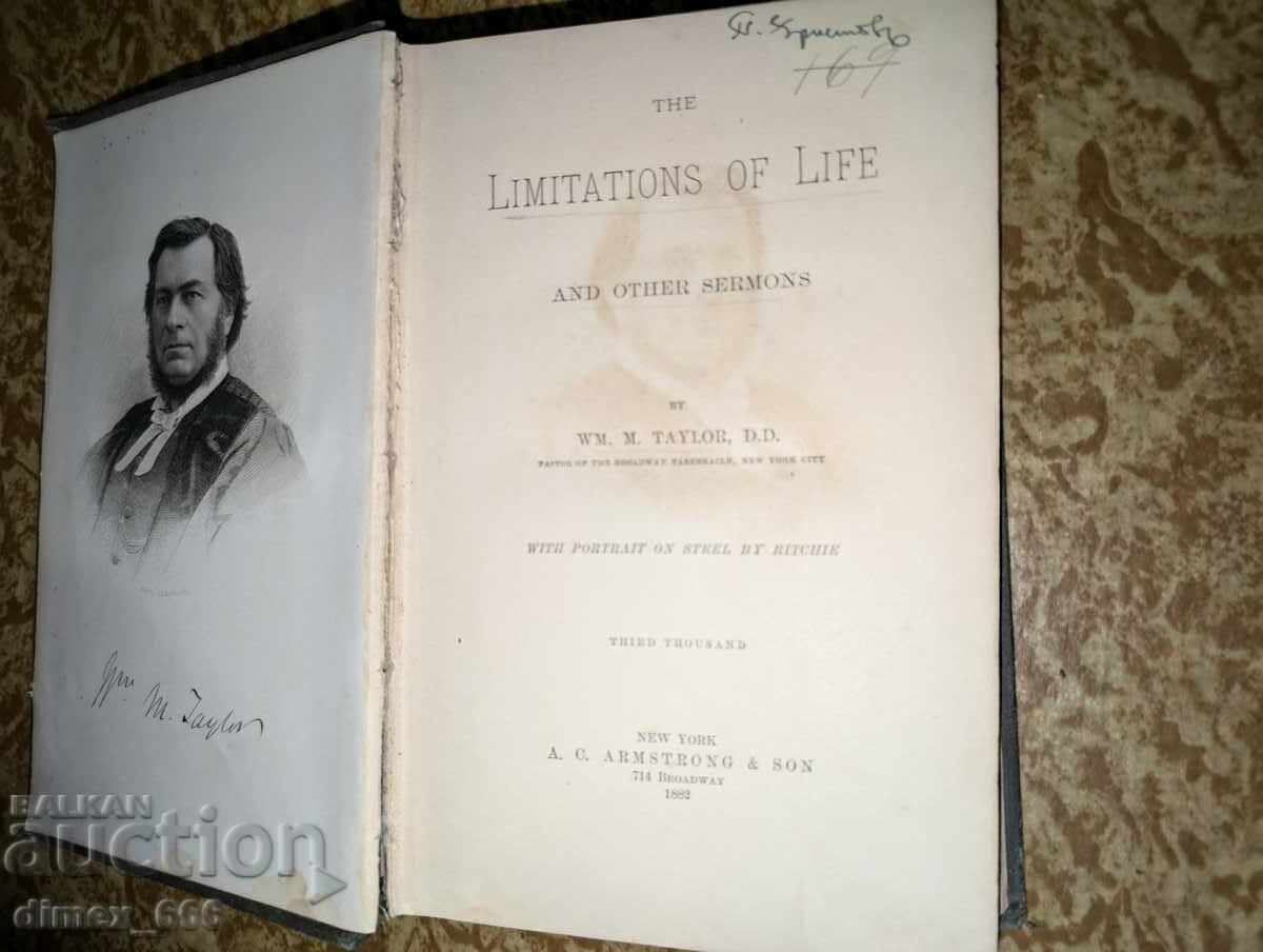 The Limitations of life and other sermons (1882 г.) W. Taylo