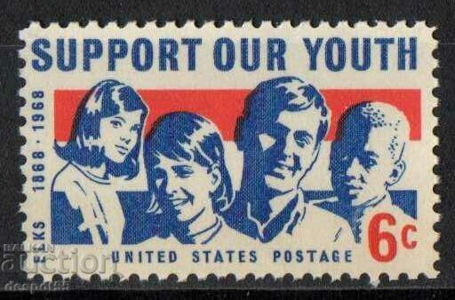 1968. USA. Support our youth - Elks