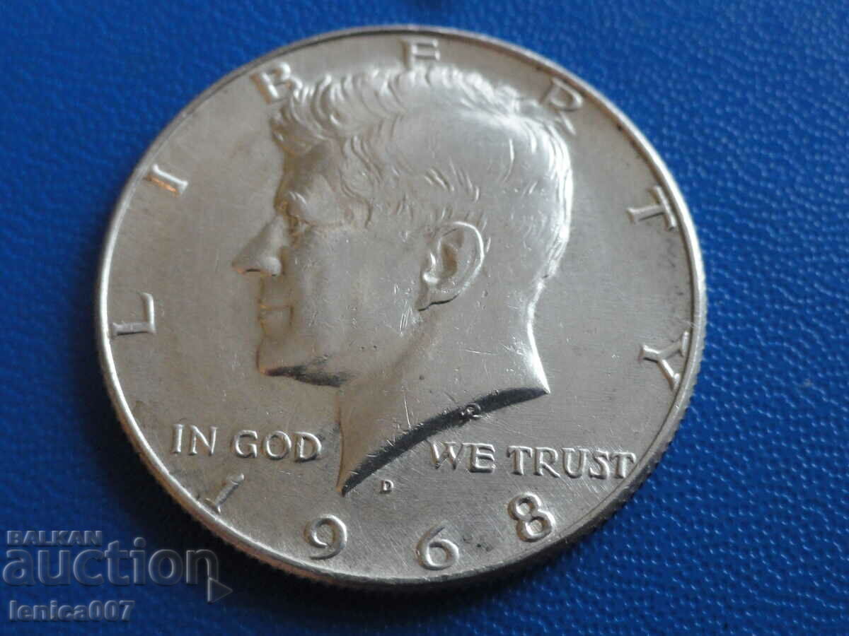 Δημοπρασία ΗΠΑ 1968 - 1/2 δολάριο (D) Δημοπρασία ΗΠΑ 1968 - 1/2 δολάριο (D)