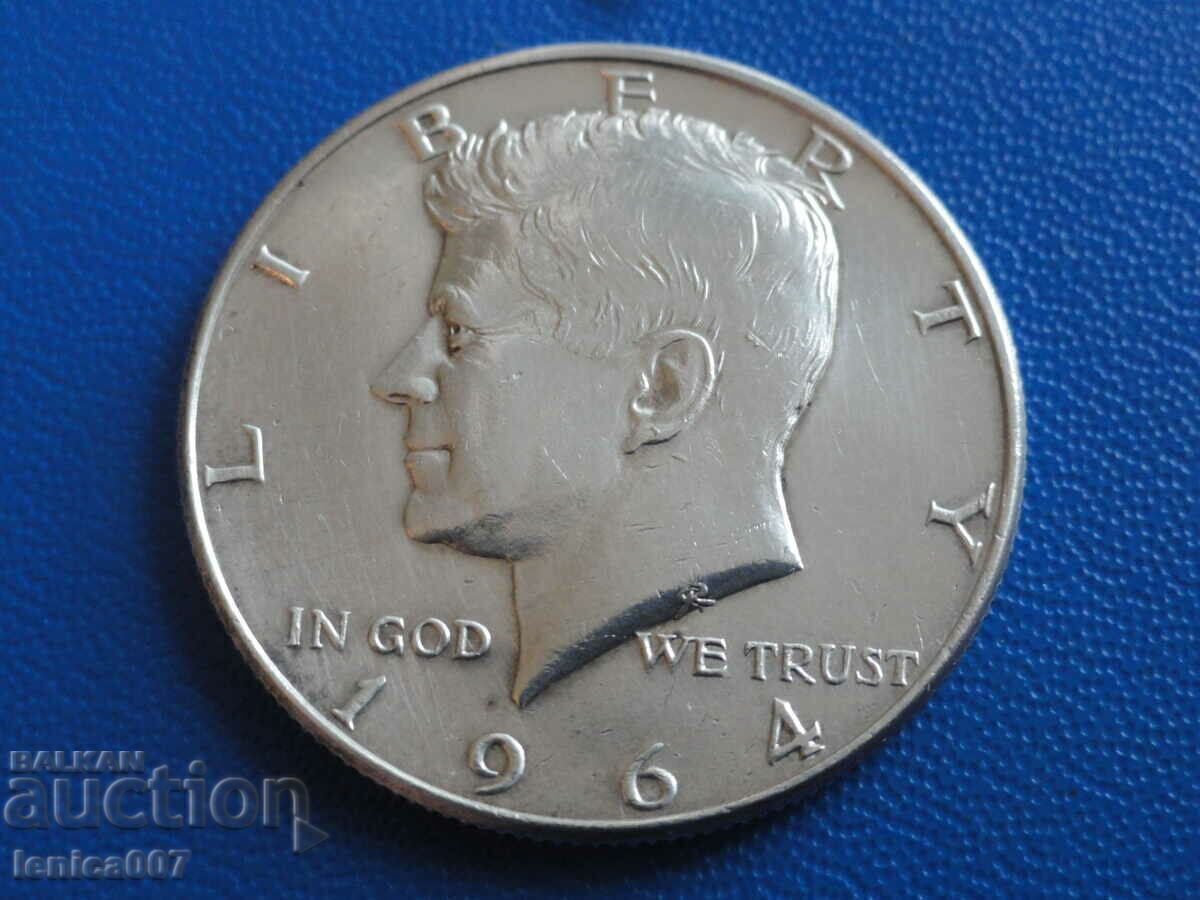 SUA 1964 - 1/2 dolar - 5 SUA 1964 - 1/2 dolar - 5