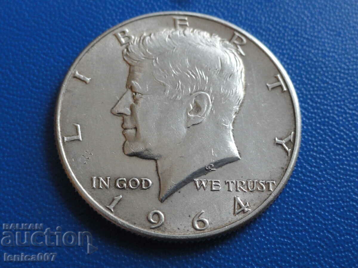 USA 1964 - 1/2 dollar (D) - 5 USA 1964 - 1/2 dollar (D) - 5