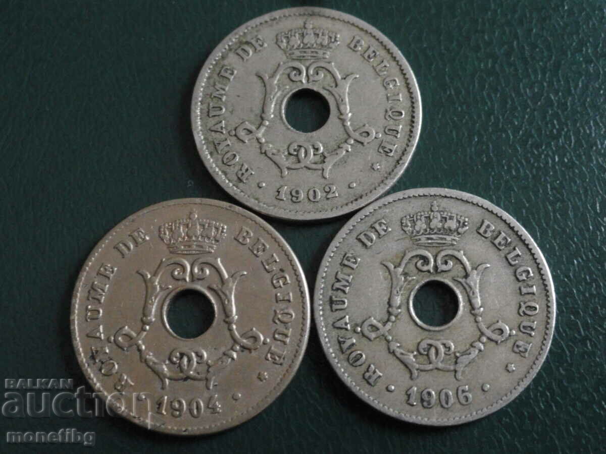 Belgium 1902-04-06 - 10 centimes (3 pieces)