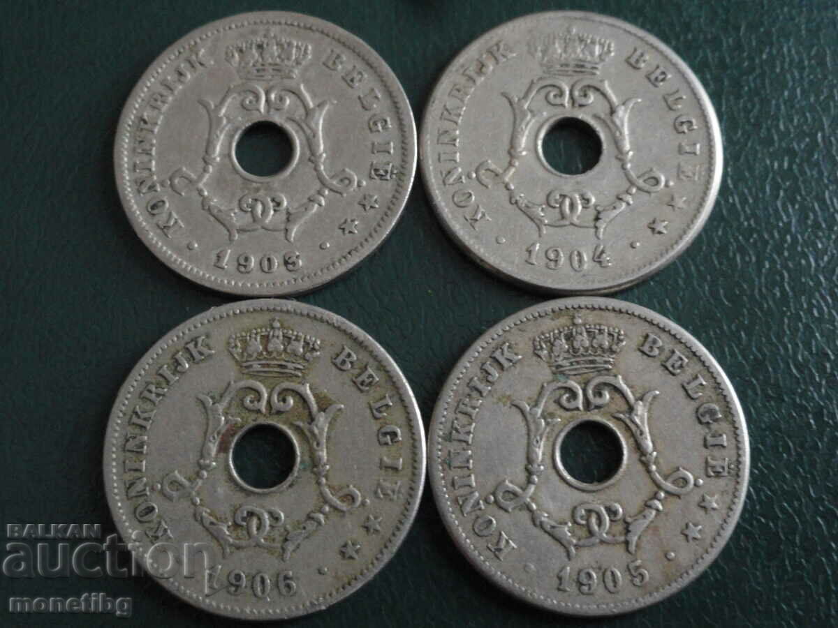 Δημοπρασία Βέλγιο 1903-04-05-06 - 10 εκατοστά (4 τεμάχια)