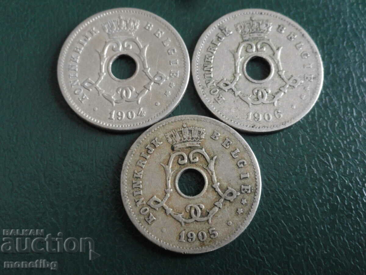 Belgia 1904-05-06 - 5 centimes (3 bucăți)