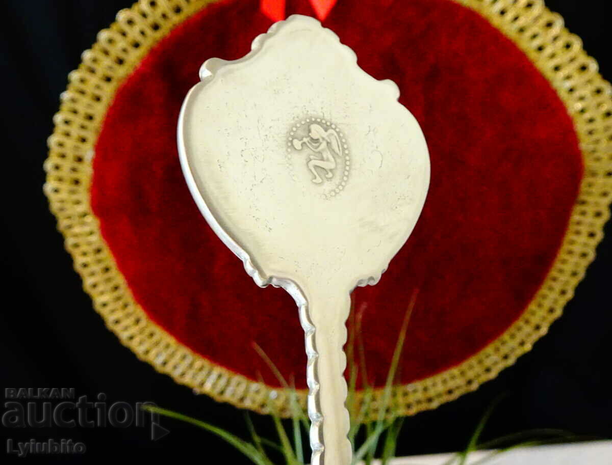 Pewter spoon, for a pewter wedding, engraving, photo - 5 Pewter spoon, for a pewter wedding, engraving, photo - 5