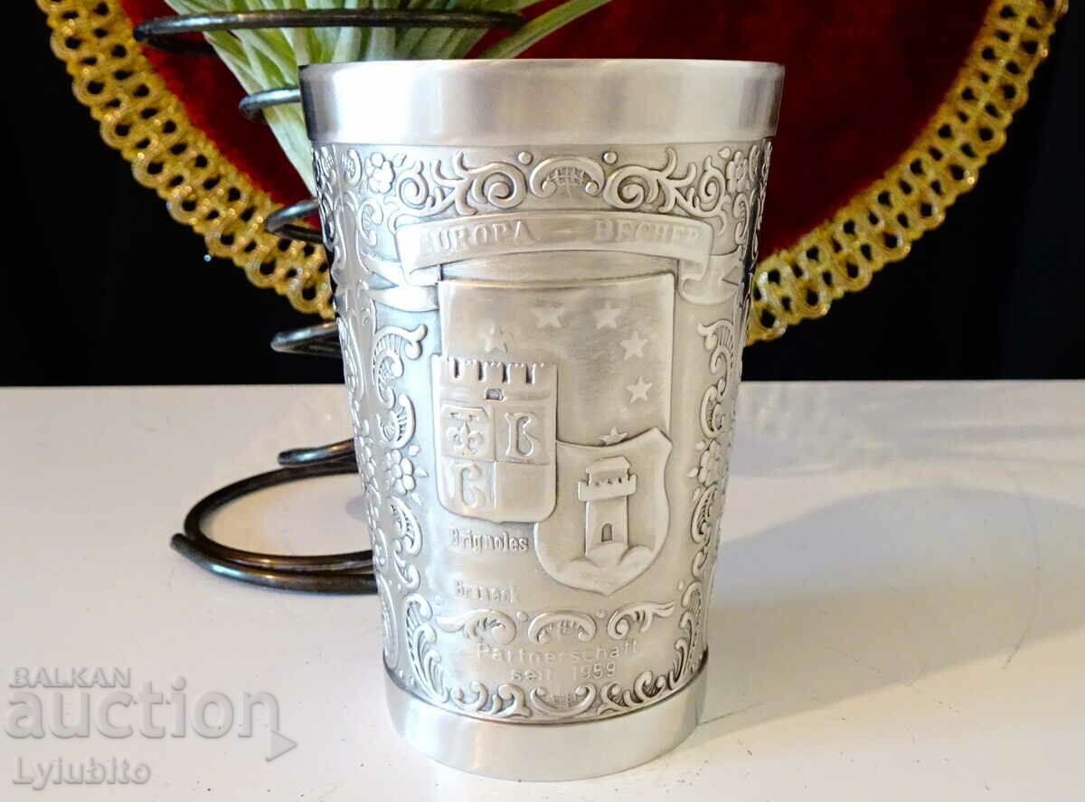 Europa pewter wine glass. - 5