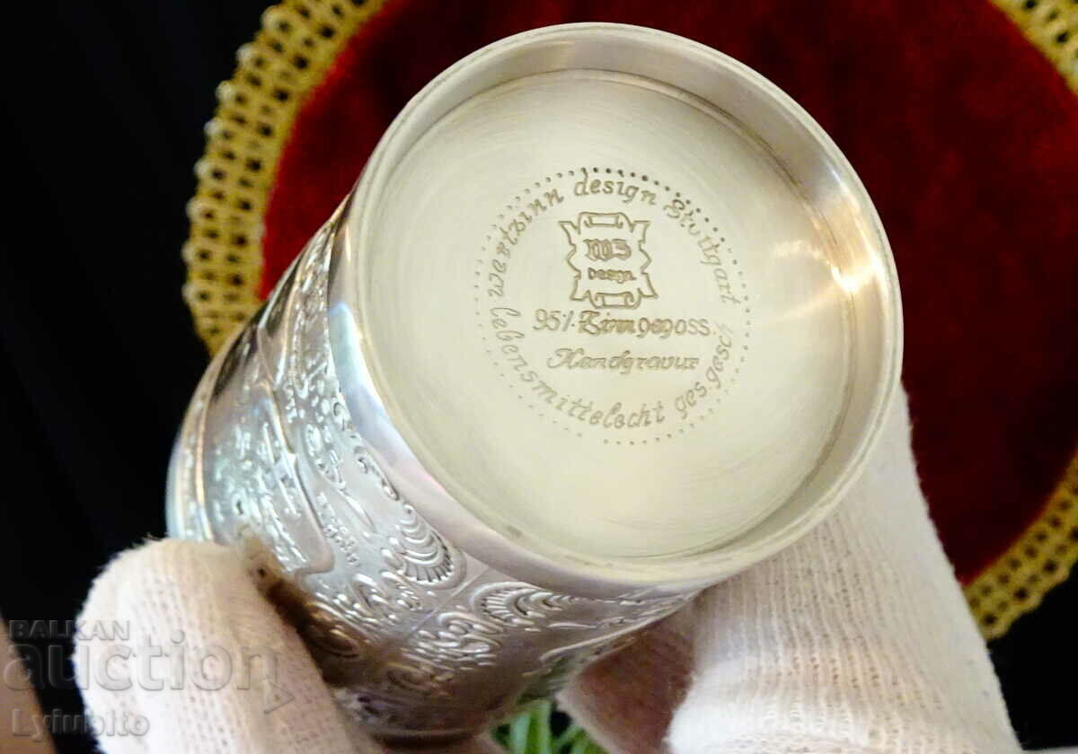 Europa pewter wine glass. - 7