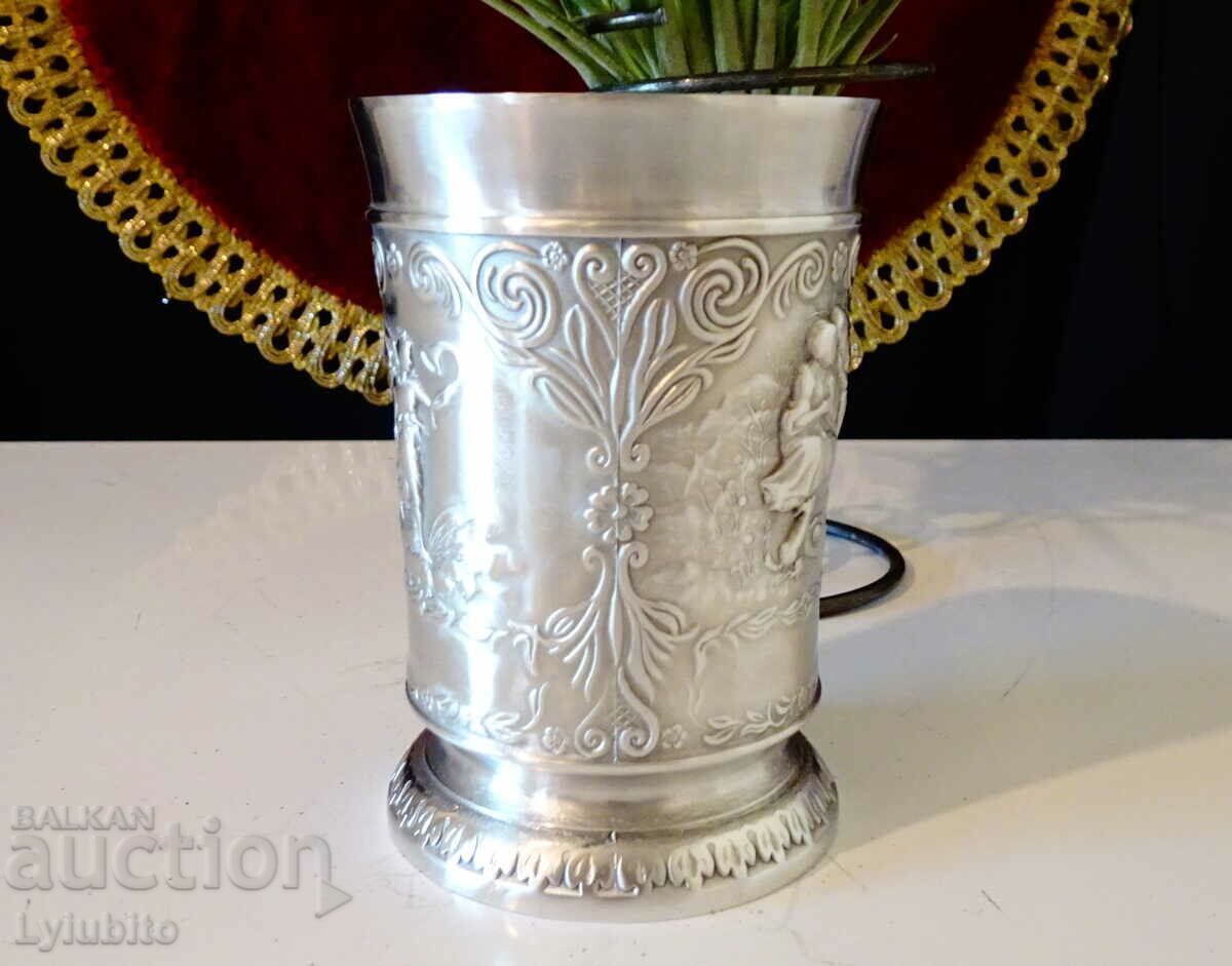 Tin cup, paintings Lovers, Fortune, Scorpio. - 5