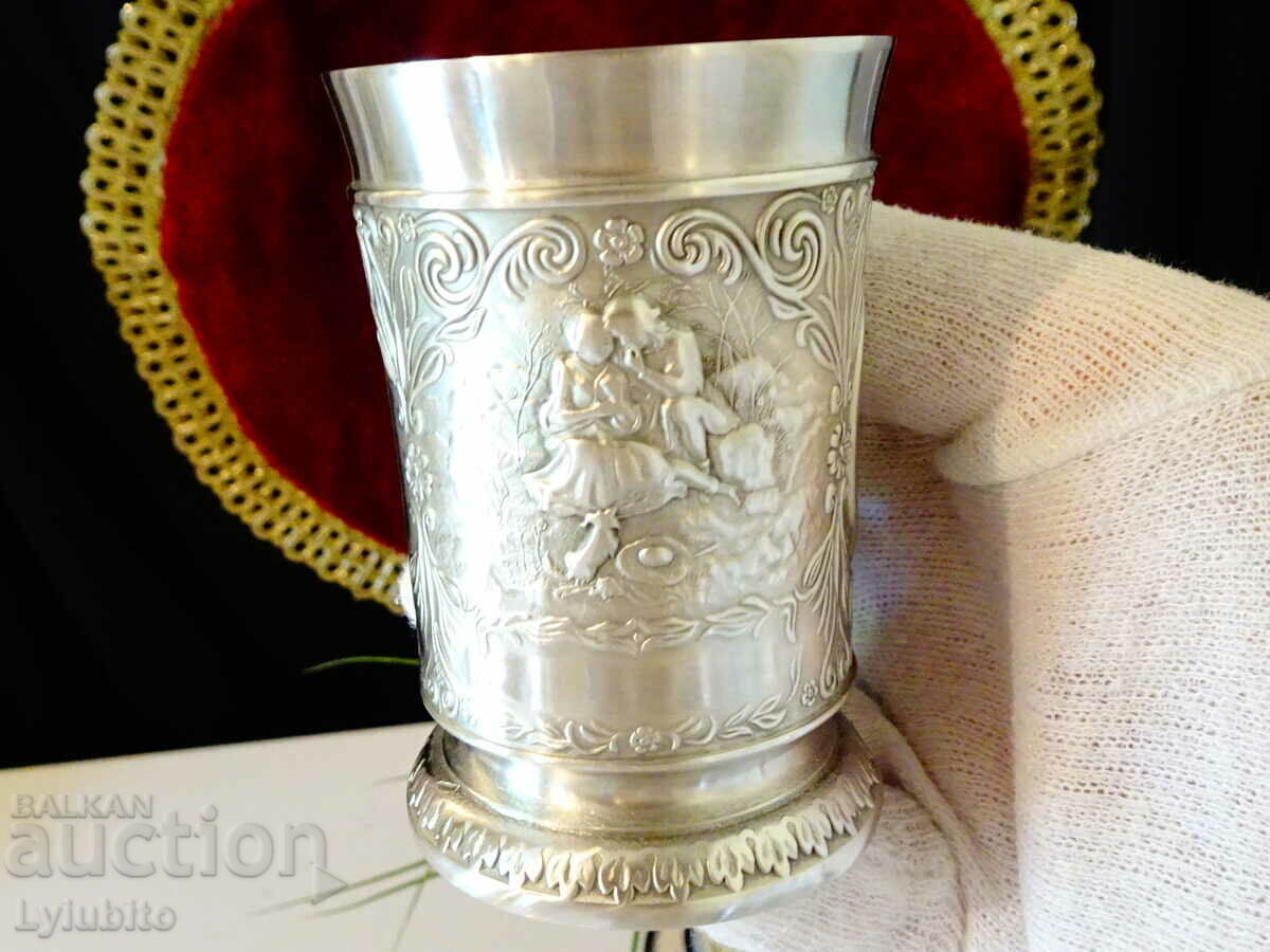 Tin cup, paintings Lovers, Fortune, Scorpio. - 6