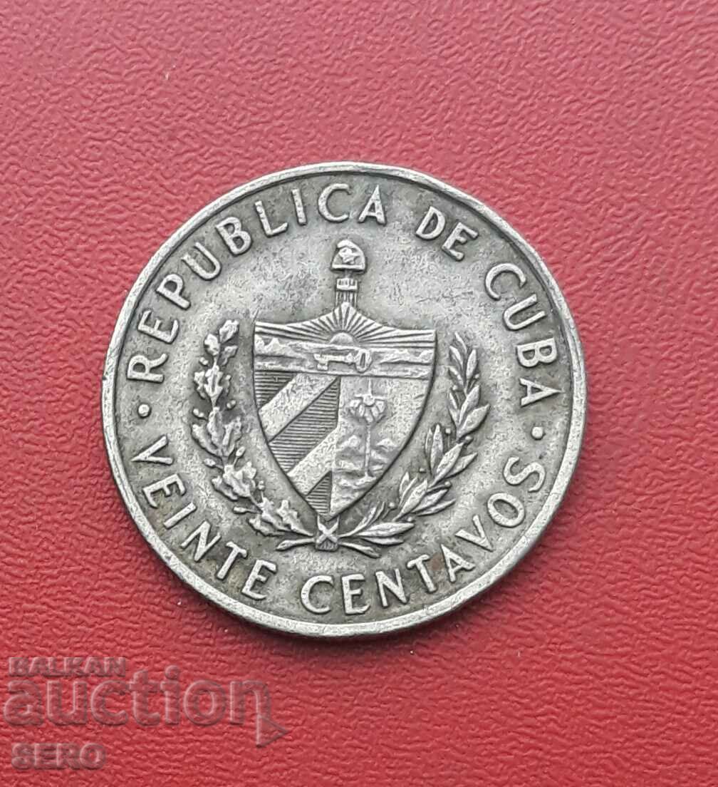 Κούβα-20 centavos 1962