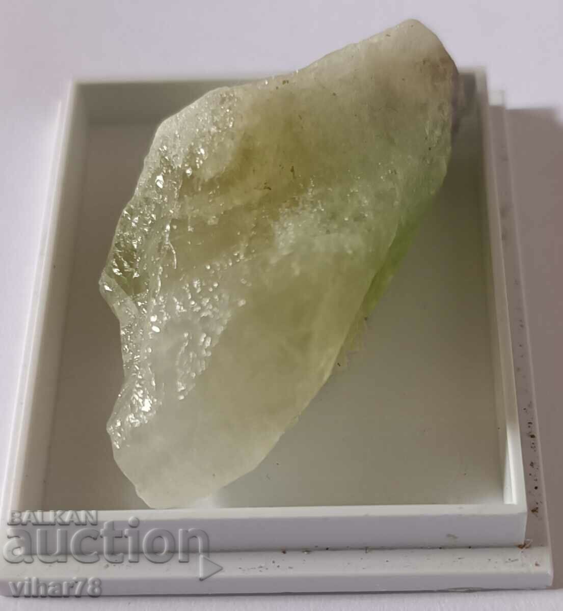 Green calcite stone