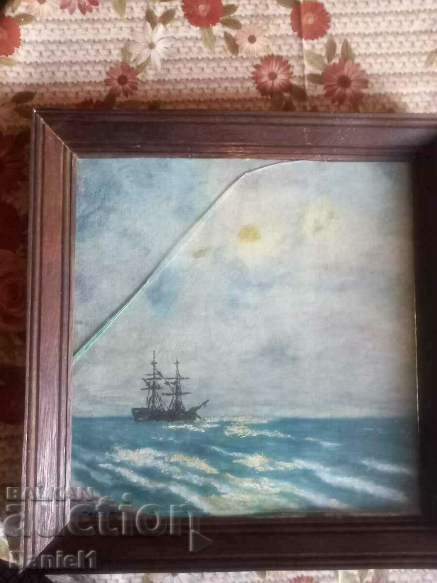 Varianta veche a „Marea într-o noapte cu lună” de AIVAZOVSKI