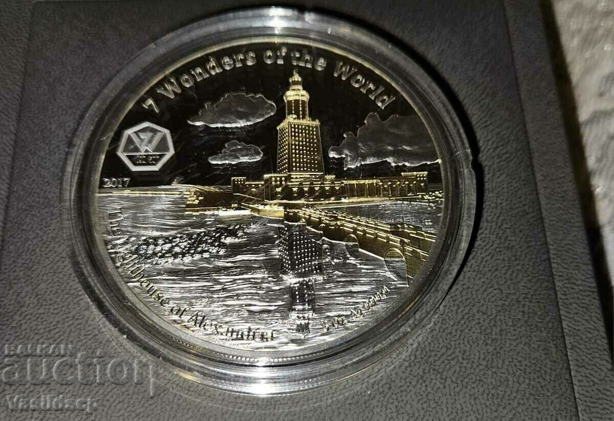 5 oz silver and gilt from the 7 Wonders of the World series