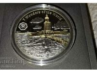 5 oz argint și aurit din seria 7 Wonders of the World