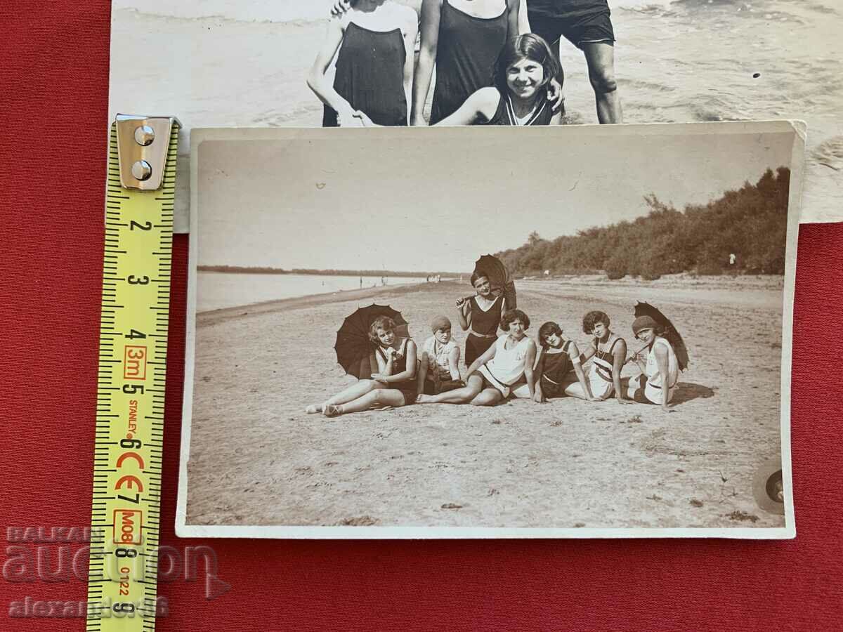 Beach women 1930s four old photos one of Anhialo - 5 Beach women 1930s four old photos one of Anhialo - 5