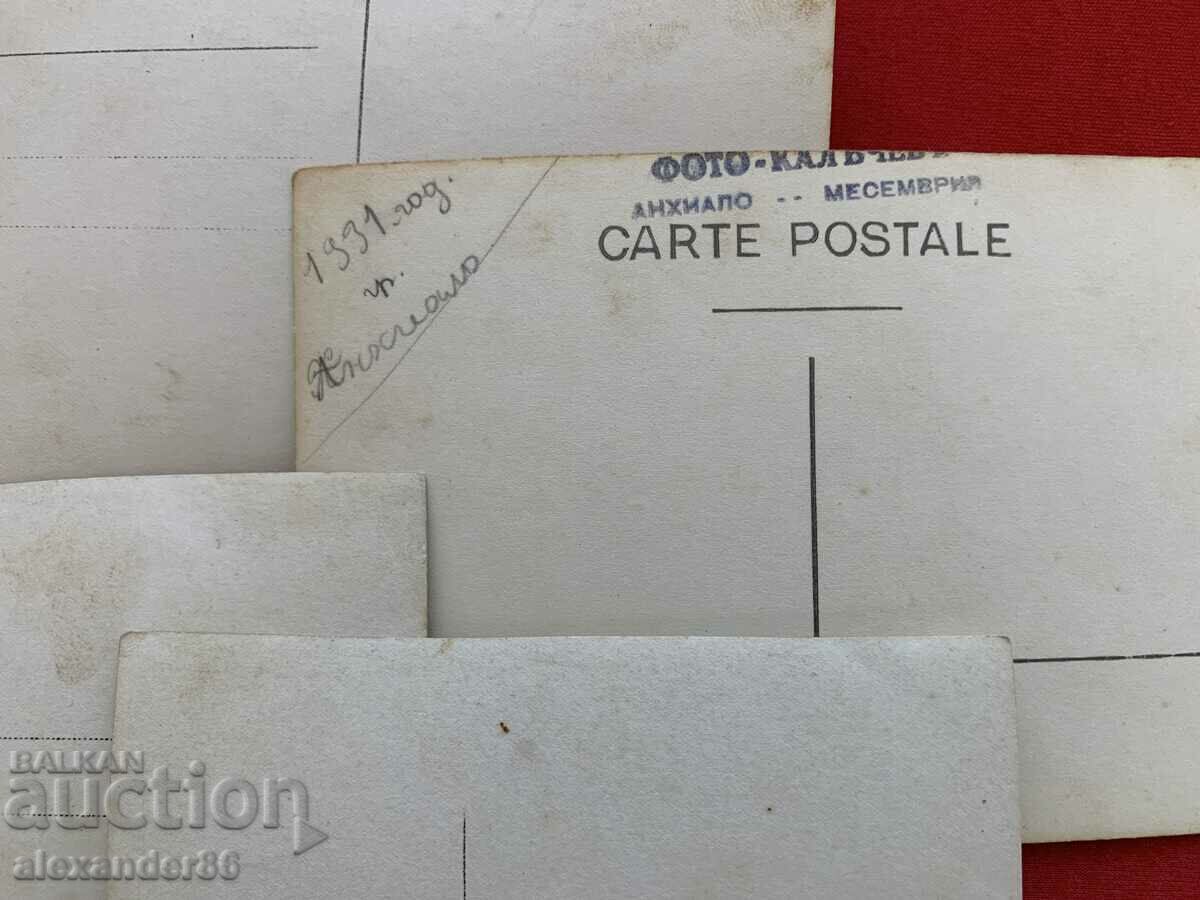 Beach women 1930s four old photos one of Anhialo - 7 Beach women 1930s four old photos one of Anhialo - 7