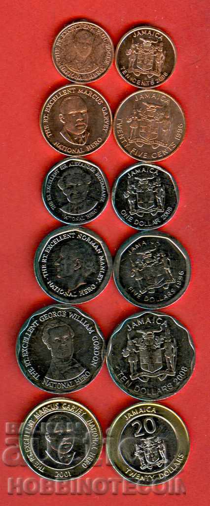 ΤΖΑΜΑΪΚΑ ΤΖΑΜΑΪΚΑ 0,10 0,25 1 5 10 20$ τεύχος ΝΕΟ UNC BIMETAL ΤΖΑΜΑΪΚΑ ΤΖΑΜΑΪΚΑ 0,10 0,25 1 5 10 20$ τεύχος ΝΕΟ UNC BIMETAL