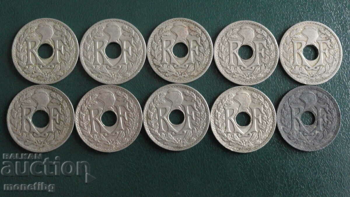 Delivery of France 1918-41 - 10 centimes (10 pieces) Delivery of France 1918-41 - 10 centimes (10 pieces)