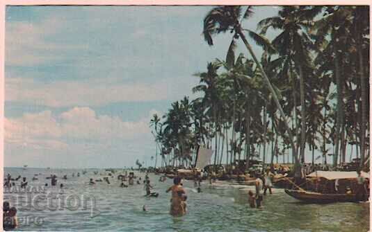 Mail postcard from Jakarta 1960. Excellent, traveled