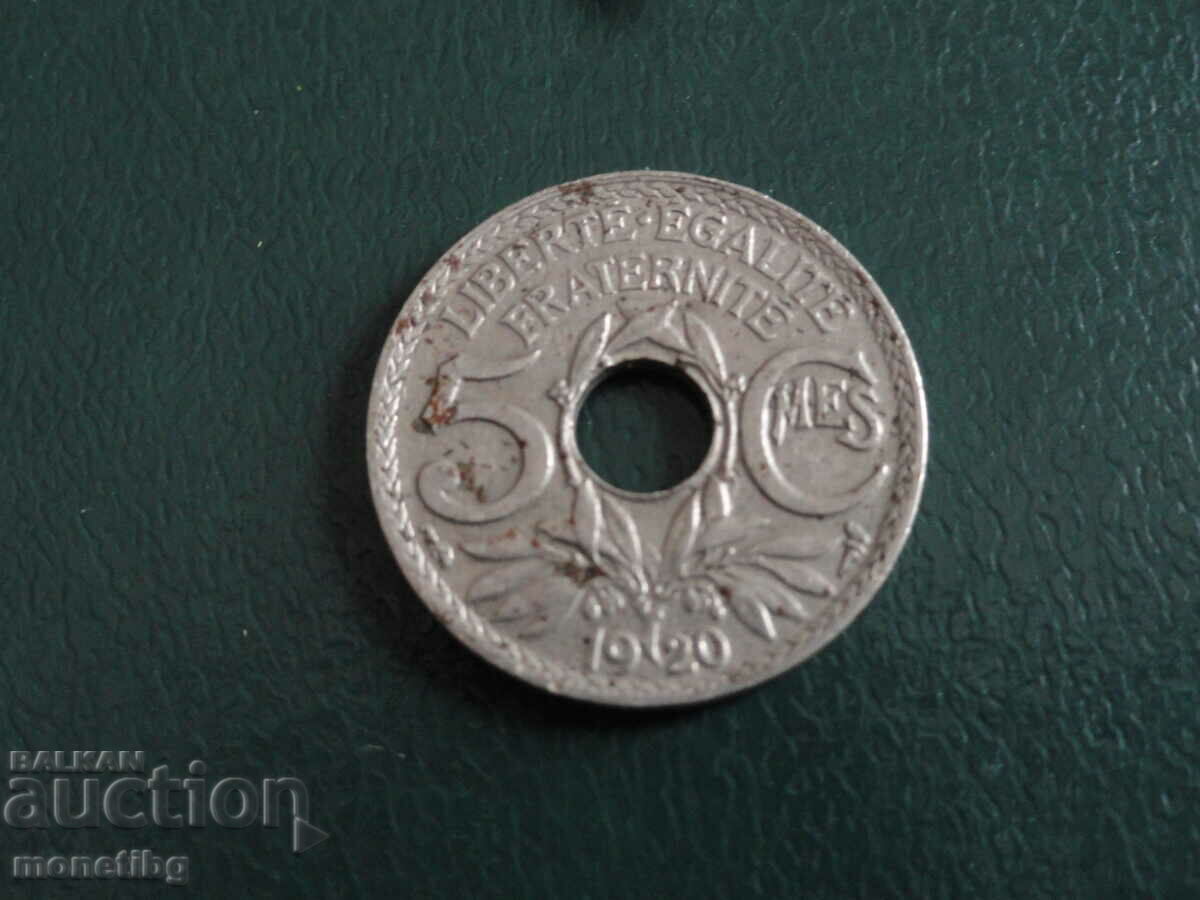 France 1920 - 5 centimeters - 5 France 1920 - 5 centimeters - 5