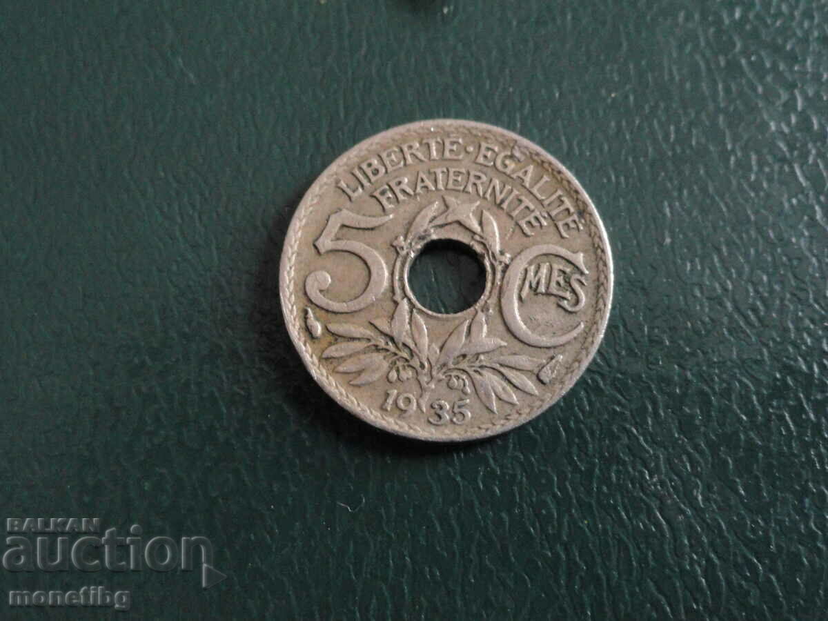 Auction France 1935 - 5 centimeters Auction France 1935 - 5 centimeters
