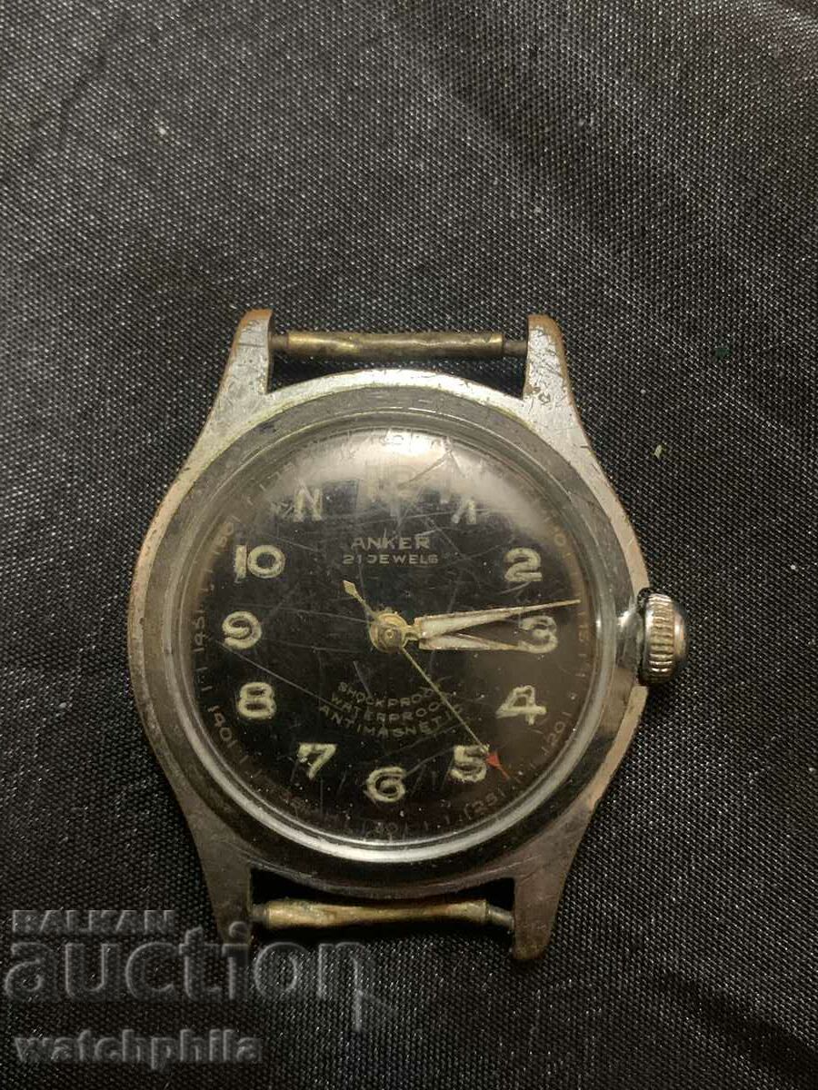 Ancre Military Type Rare Men's Watch. It works