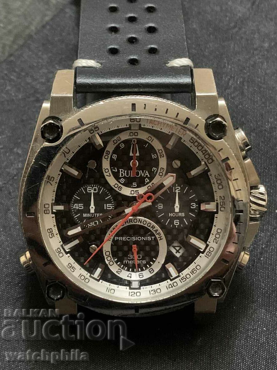 Bulova Precisionist Chronograph Men's Watch. Excellent. Works