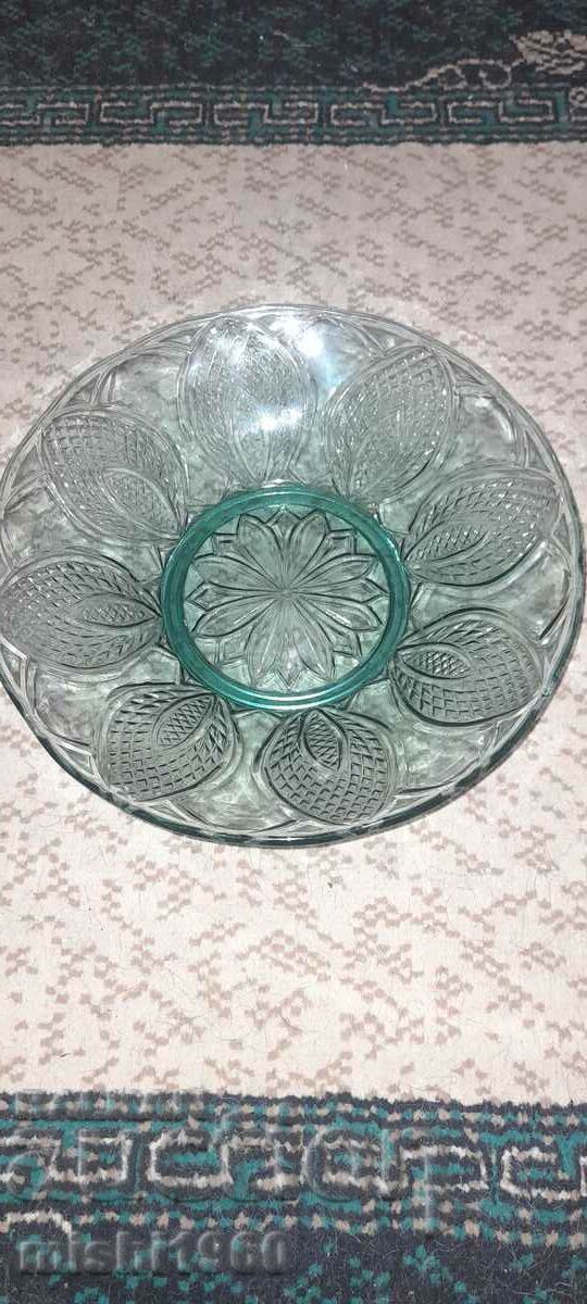 Old glass fruit bowl with price 8.00 BGN | € 4.09