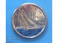 Canada 10 Cent 2021 100 Years of the schooner BLUENOSE Color